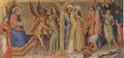 Lorenzo Monaco The Meeting between st James Major and Hermogenes (mk05) oil on canvas